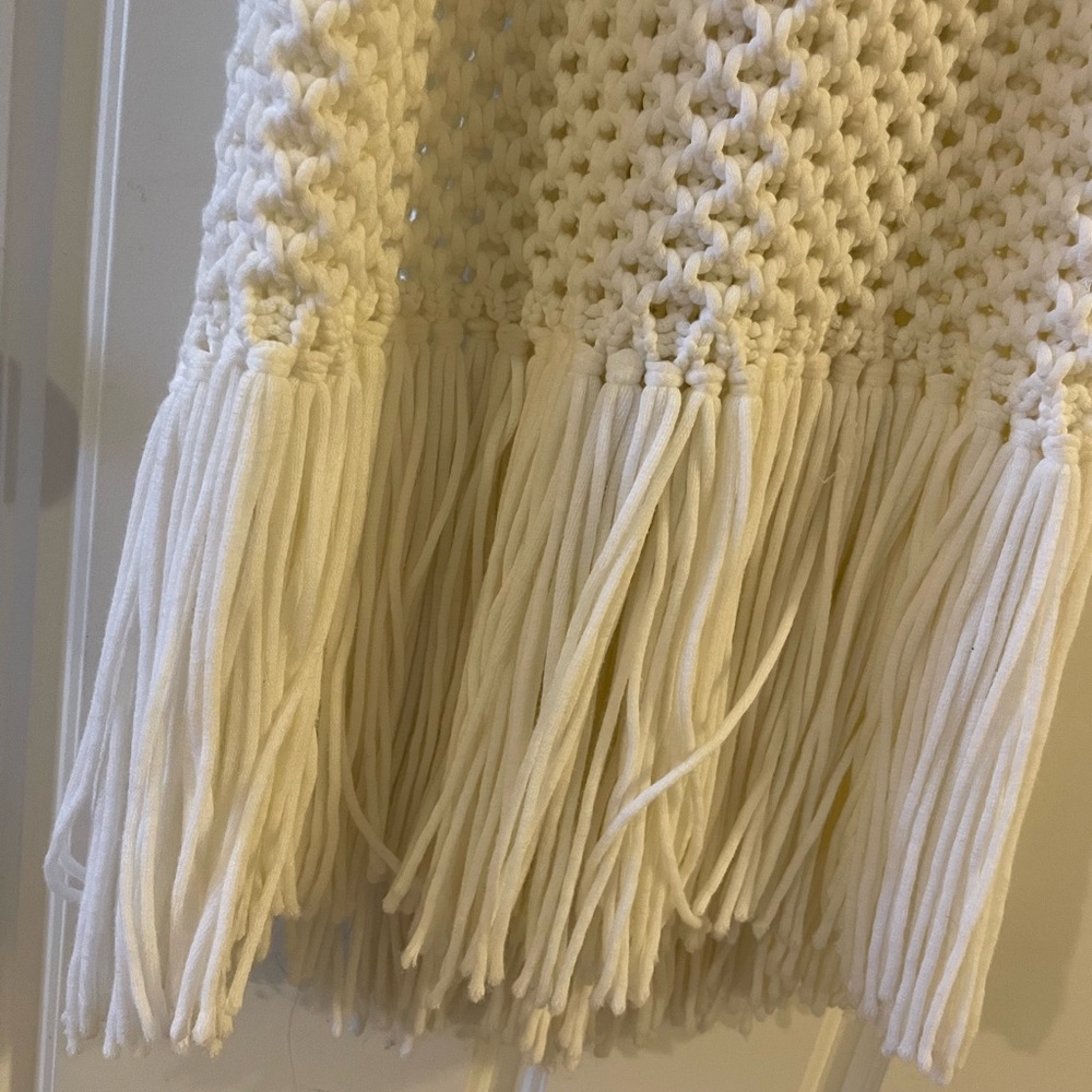 Knitted fringe dress